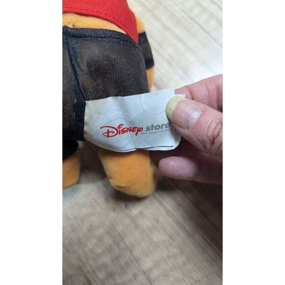 Disney Store Winnie The Pooh Rock Star Plush Toy With Guitar & Spiky Hair 9" - Picture 8 of 9